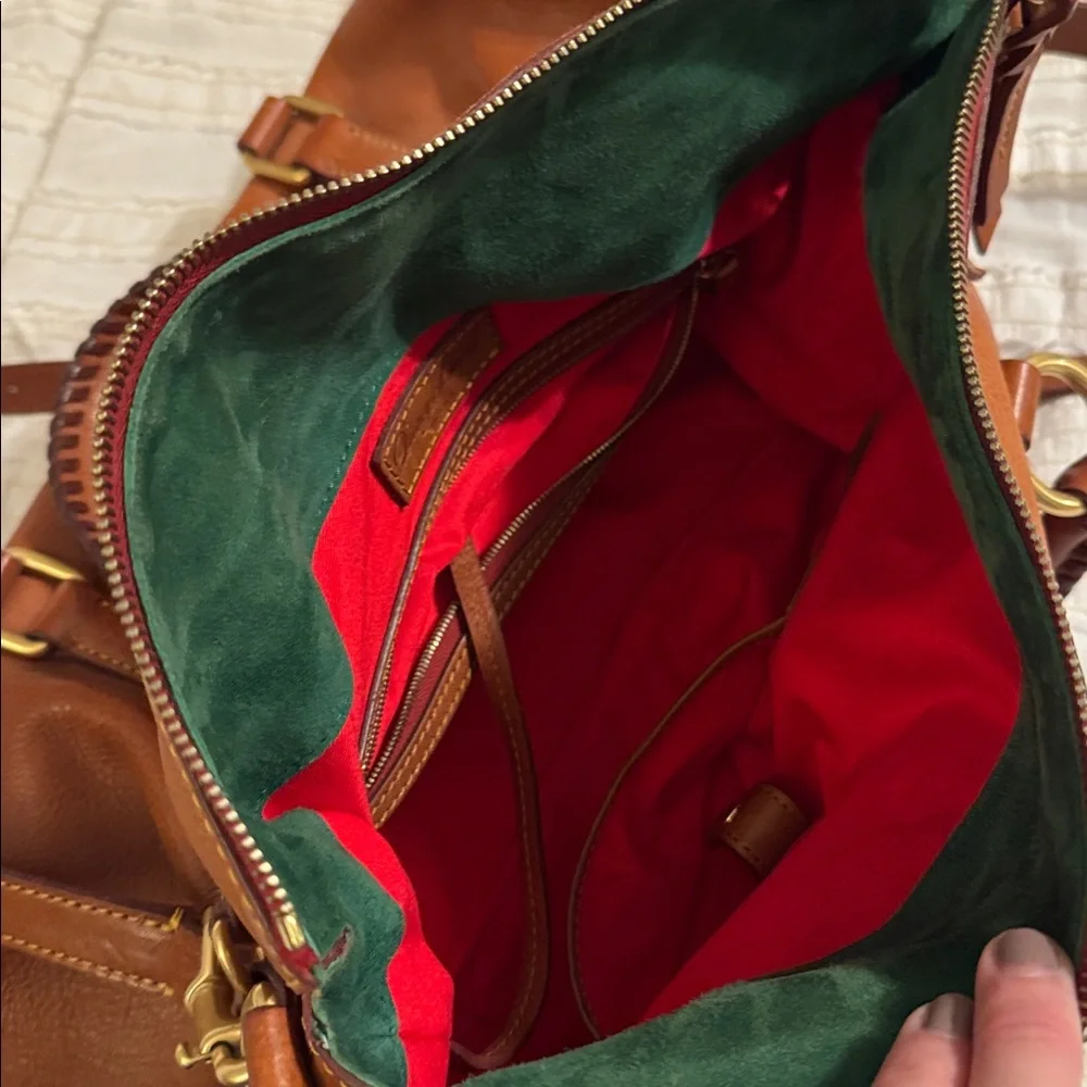 Dooney and Bourke Brown Leather Handbag - Picture 4 of 8